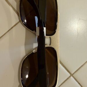 Versace Black and Brown Sunglasses